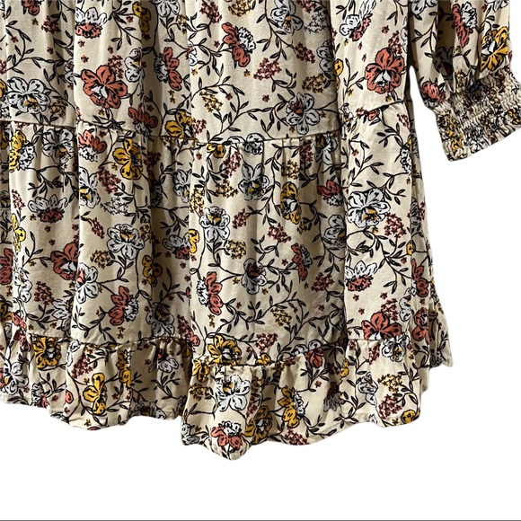 Miss Selfridge shirred smock dress in ditsy floral - Picture 7 of 8